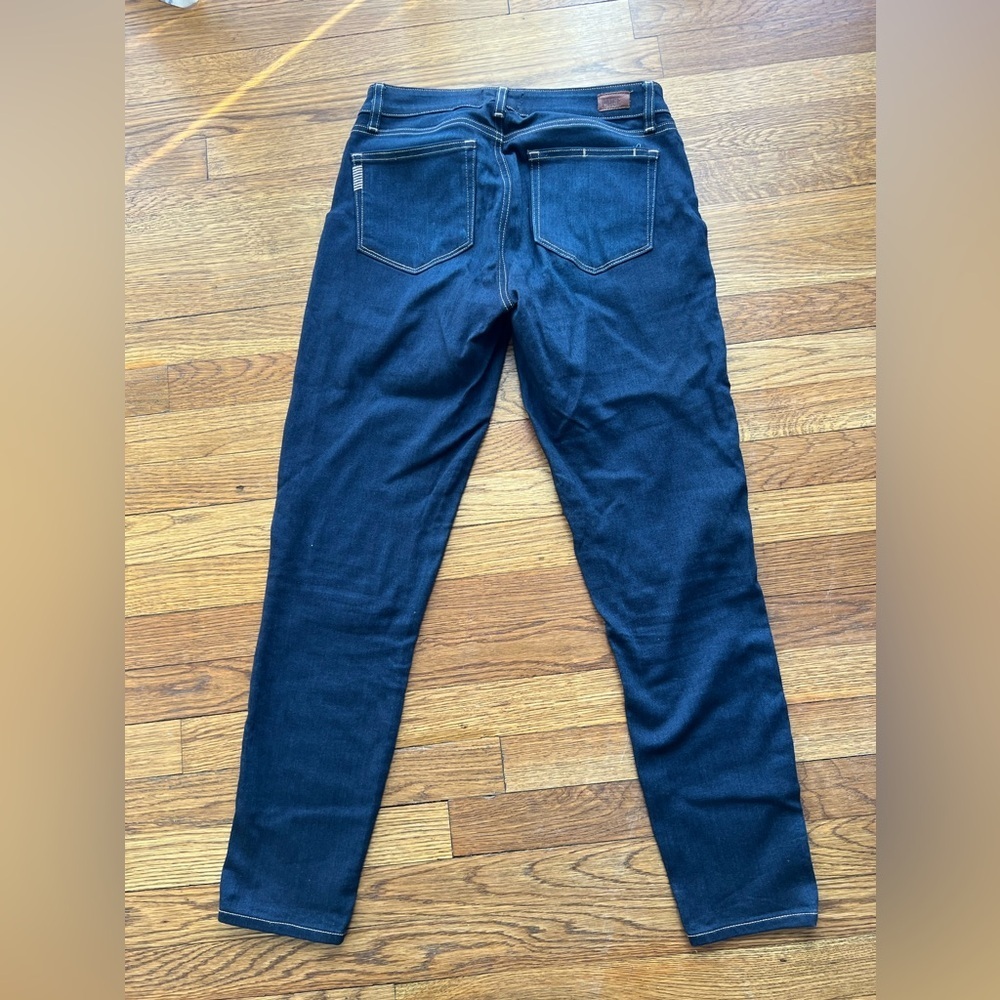Paige Verdugo Ankle Jeans Womens Comfort Stretch Dark Wash Denim